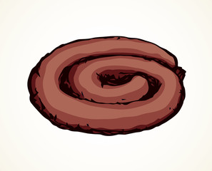 Sausage. Vector drawing
