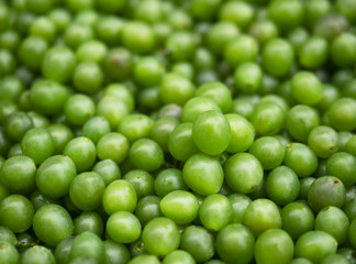 Grapes green lost  a small