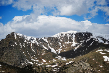 Longs Peak viewed from Estes Park, Colorado, United States.