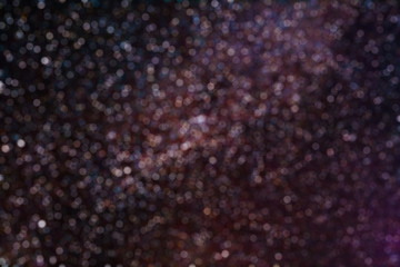 De-focused Milky Way stars photographed with long exposure.