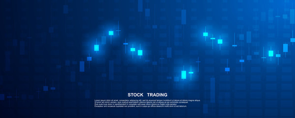 Finance statistics and data Analytics. Stock exchange market, investment, finance and trading. Trading platform. Perfect for web design, banner and presentation. Vector illustration.