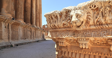 Baalbek Roman Ruins in Lebanon - obrazy, fototapety, plakaty