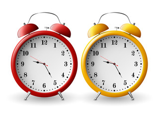 Set of two alarm clocks