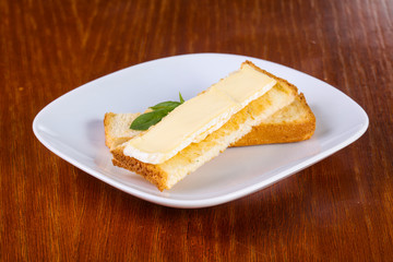 Sandwith with brie cheese