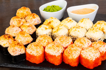 Delicious sushi roll