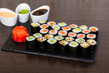 Delicious sushi set