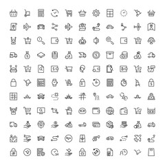 Online shopping flat icon