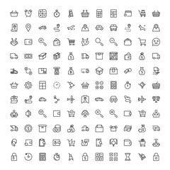 Online shopping flat icon