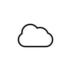 cloud icon. Element of autumn icon for mobile concept and web apps. Thin line cloud icon can be used for web and mobile