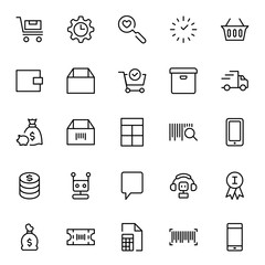 E-shopping flat icon
