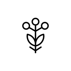 flower icon. Element of autumn icon for mobile concept and web apps. Thin line flower icon can be used for web and mobile
