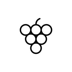 grapes icon. Element of autumn icon for mobile concept and web apps. Thin line grapes icon can be used for web and mobile