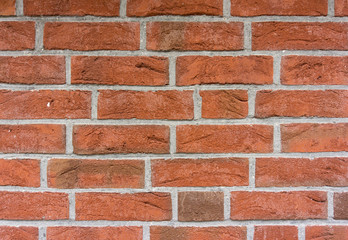 Texture / Background - red brick wall closeup mid distance