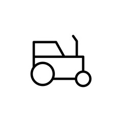 tractor icon. Element of autumn icon for mobile concept and web apps. Thin line tractor icon can be used for web and mobile