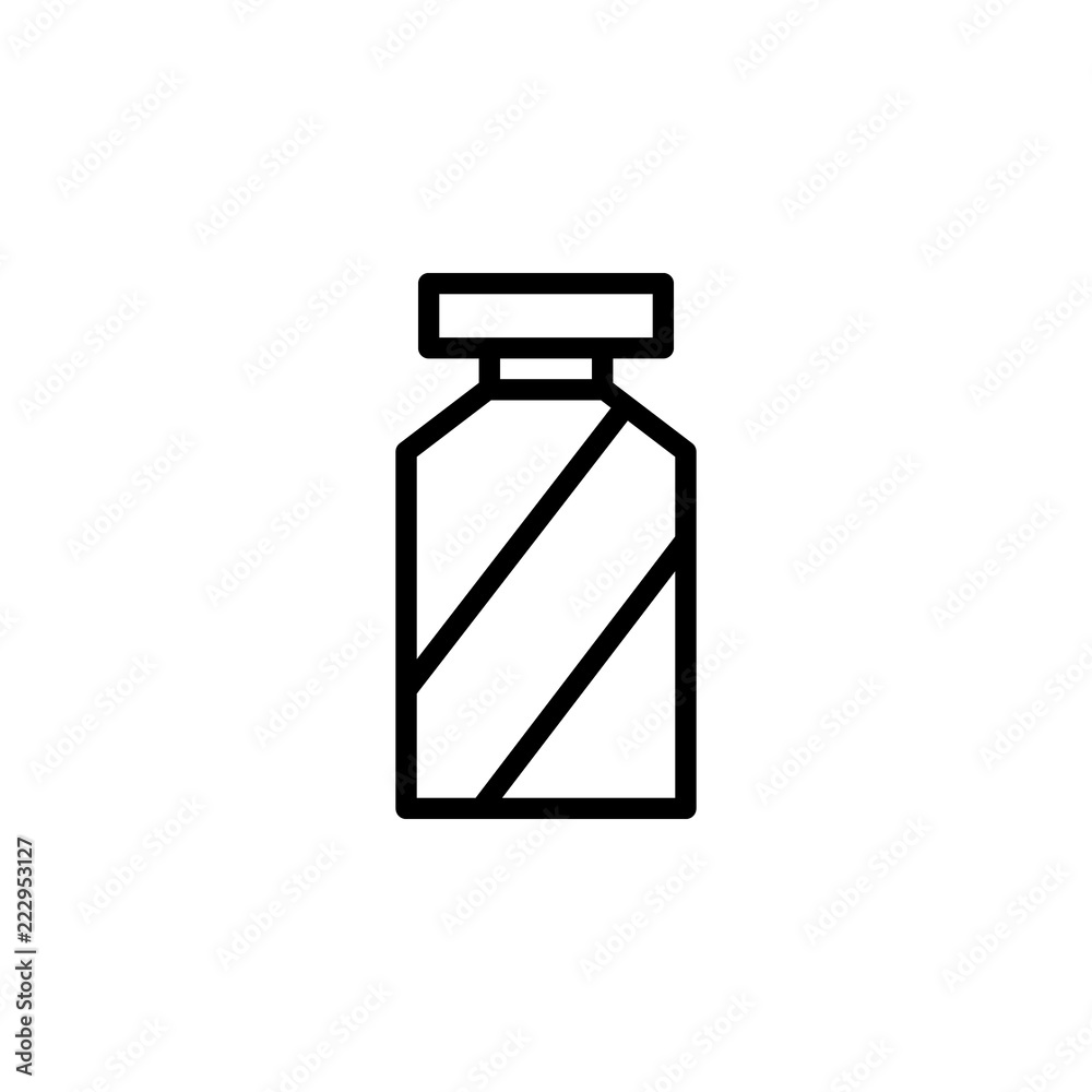 Poster flask icon. element of autumn icon for mobile concept and web apps. thin line flask icon can be used