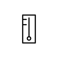 thermometer temperature icon. Element of autumn icon for mobile concept and web apps. Thin line thermometer temperature icon can be used for web and mobile