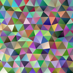 Multicolored abstract geometric irregular polygonal triangle background - vector graphic