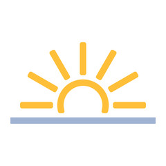 Wetter Icon - Sonnenaufgang