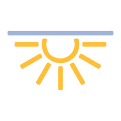 Wetter Icon - Sonnenuntergang