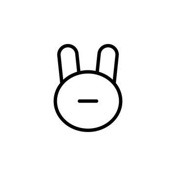 recommend clip art: bunny icon. Element of autumn icon for mobile concept and web apps. Thin line bunny icon can be used for web and mobile
