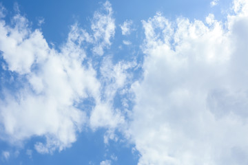 View of beautiful blue sky with white clouds