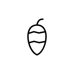 acorn icon. Element of autumn icon for mobile concept and web apps. Thin line acorn icon can be used for web and mobile