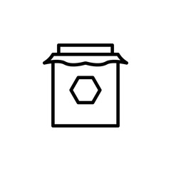 honey bank icon. Element of autumn icon for mobile concept and web apps. Thin line honey bank icon can be used for web and mobile