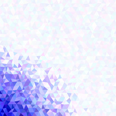Blue gradient abstract triangular background template design - vector graphic