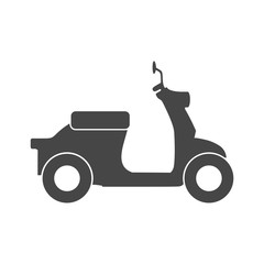 Retro Scooter Silhouette icon