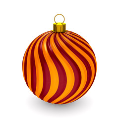 christmas toy on white background. Isolated 3D illustration