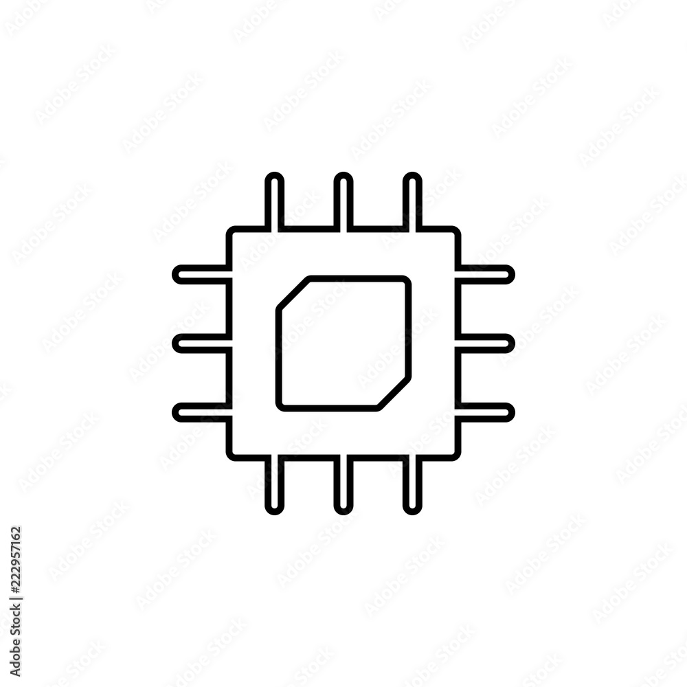 Poster gpu icon. element of internet related icon for mobile concept and web apps. thin line gpu icon can b