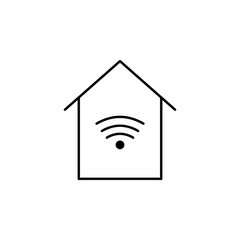 smart home icon. Element of Internet related icon for mobile concept and web apps. Thin line smart home icon can be used for web and mobile
