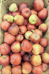 Apples at a market