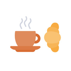 Croissant and coffee