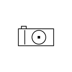 photo camera icon. Element of Internet related icon for mobile concept and web apps. Thin line photo camera icon can be used for web and mobile