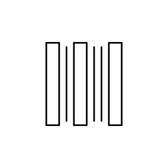 barcode icon. Element of Internet related icon for mobile concept and web apps. Thin line barcode icon can be used for web and mobile