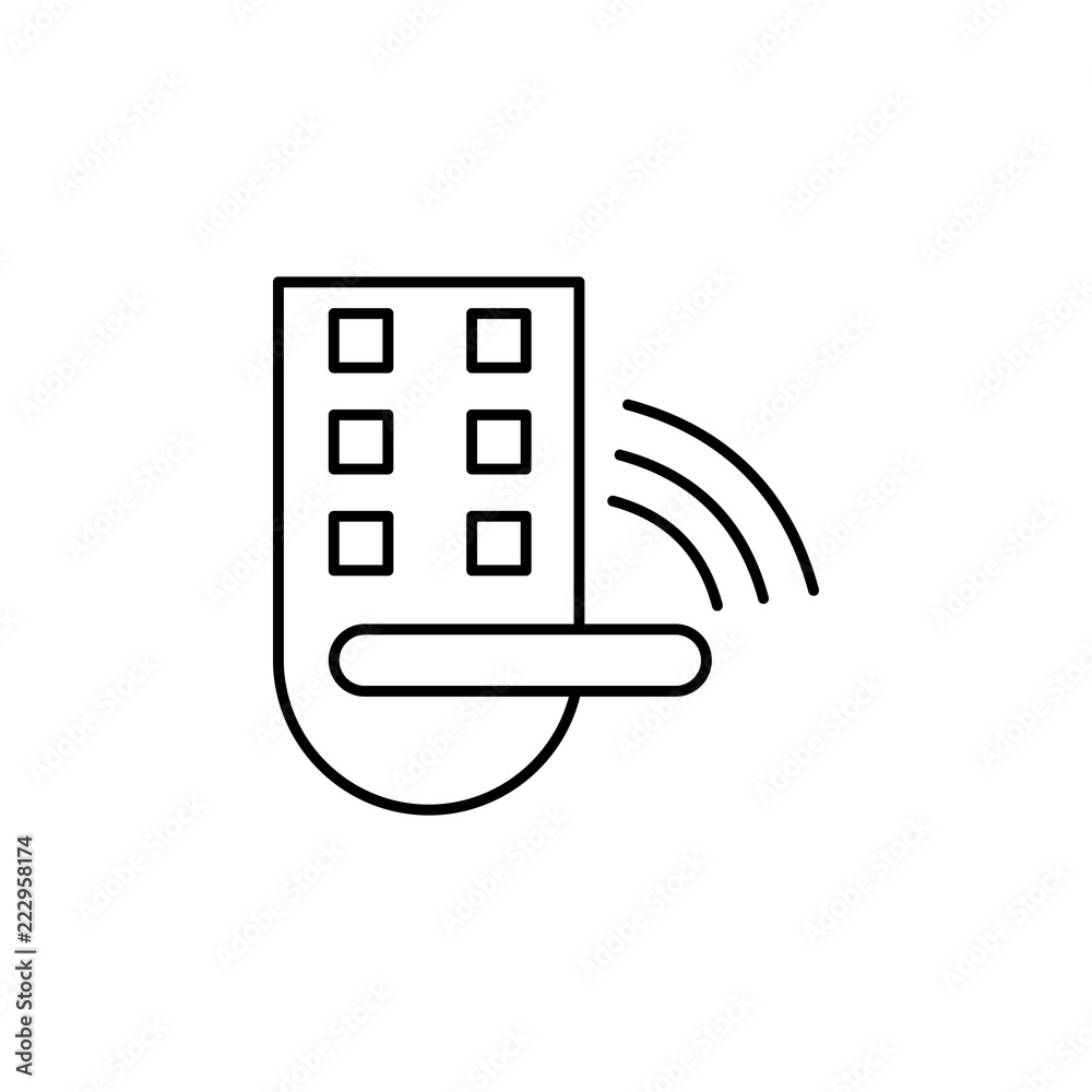 Poster padlock icon. element of internet related icon for mobile concept and web apps. thin line padlock ic