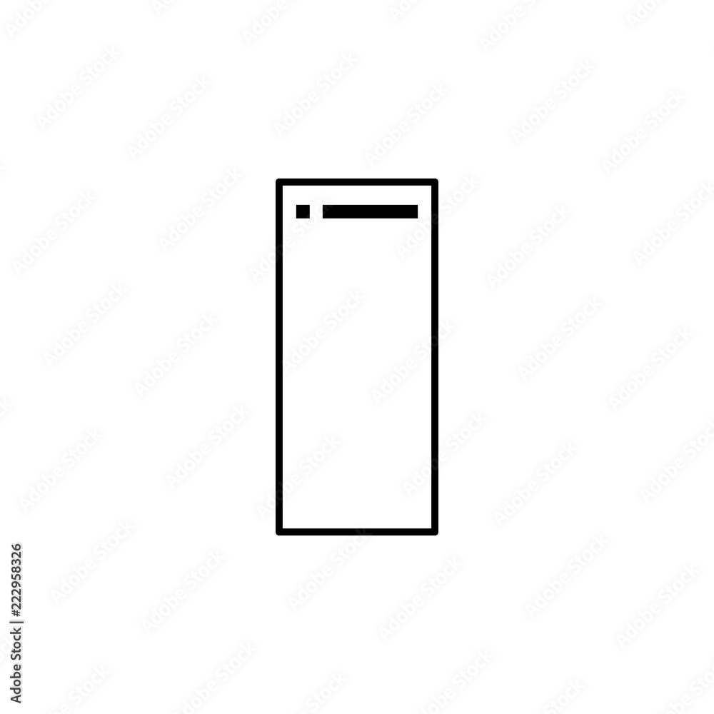 Poster tablet icon. element of internet related icon for mobile concept and web apps. thin line tablet icon