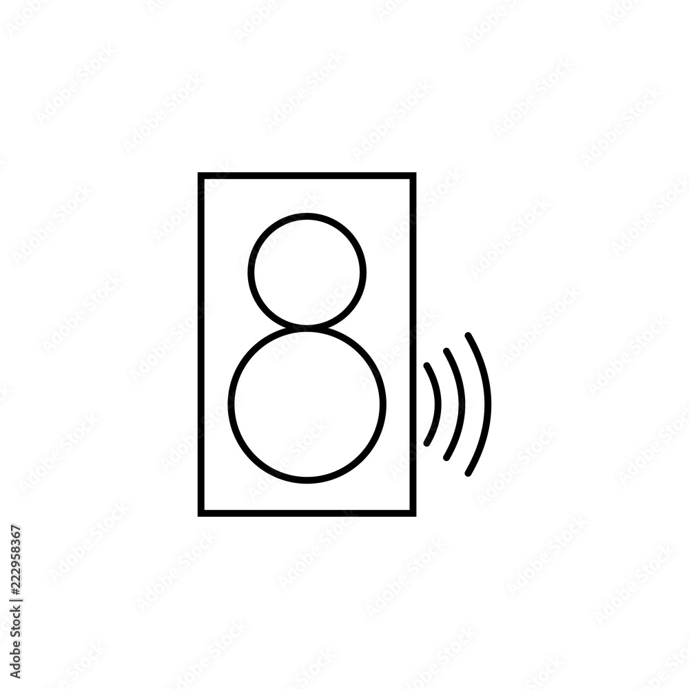 Poster speaker icon. element of internet related icon for mobile concept and web apps. thin line speaker ic