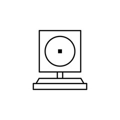 webcam icon. Element of Internet related icon for mobile concept and web apps. Thin line webcam icon can be used for web and mobile
