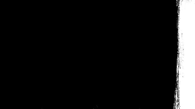 4k Paint Brush Stroke Transition Wipe On And Off/
Animation of a black and white abstract paint brush wipe on and on effect, with ease in for transition background