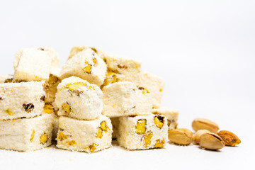 Turkish delight dessert with pistachio