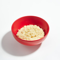 Plain Pearl Millet Porridge or Proso Gruel with Milk