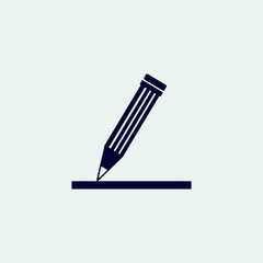 pen icon, vector illustration. flat icon