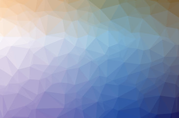 Illustration of blue low poly elegant multicolor background.