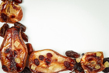 baked pear on a plate