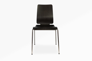 black chair on white background - design