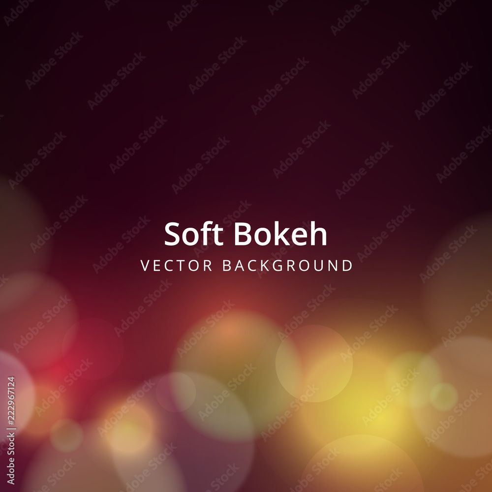 Wall mural simple and beautiful soft bokeh background