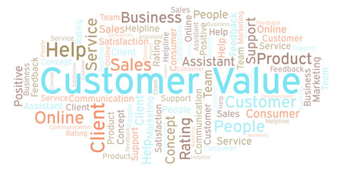 Customer Value word cloud.