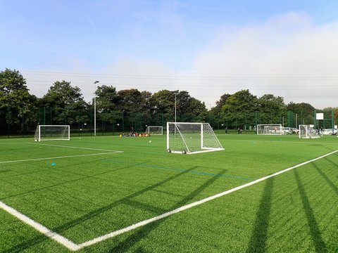 Floodlit all-weather 3G artificial grass football pitch, Meriden Community Centre, Watford